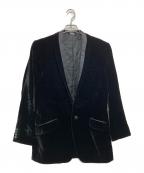 DOLCE & GABBANAドルチェ＆ガッバーナ）の古着「ベロアテーラードジャケット」｜ブラック