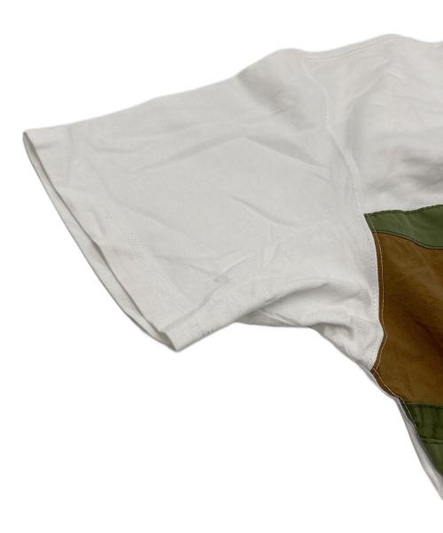 COMME des GARCONS HOMME（コムデギャルソン オム）COMME des GARCONS HOMME (コムデギャルソン オム) パッチワークTシャツ ホワイト サイズ:Sの古着・服飾アイテム