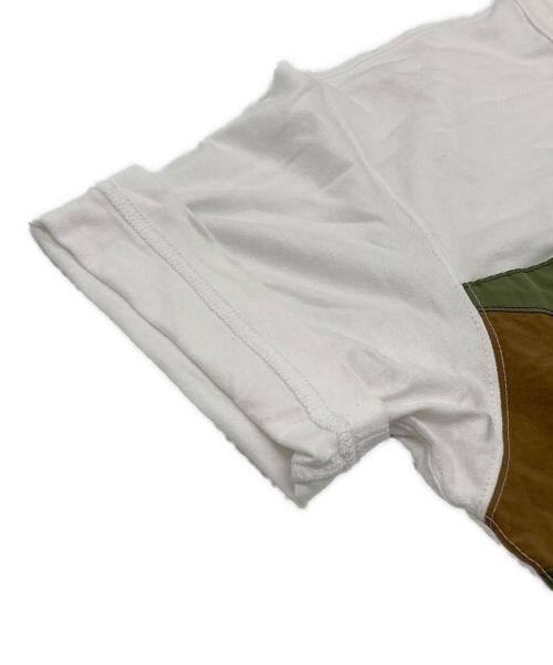 COMME des GARCONS HOMME（コムデギャルソン オム）COMME des GARCONS HOMME (コムデギャルソン オム) パッチワークTシャツ ホワイト サイズ:Sの古着・服飾アイテム