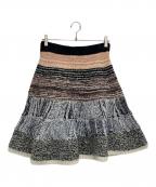 MADISON BLUEマディソンブルー）の古着「SWITCHING KN MINI SK MIXED FIBERS」｜ベージュ