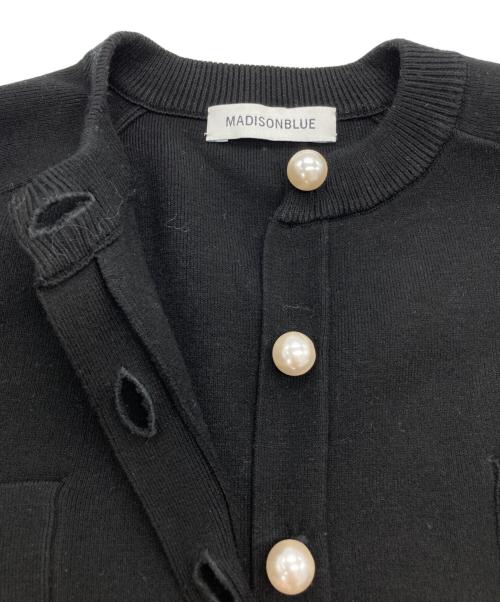 MADISON BLUE（マディソンブルー）MADISON BLUE (マディソンブルー) パールボタンジャンプスーツ オールインワン ブラック サイズ:01（S）の古着・服飾アイテム