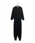 MADISON BLUE（マディソンブルー）の古着「パールボタンジャンプスーツ オールインワン」｜ブラック
