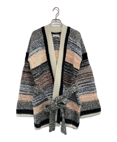 MADISON BLUE（マディソンブルー）MADISON BLUE (マディソンブルー) SWITCHING KN GOWN MIXED FIBERS ベージュ サイズ:00（XS)の古着・服飾アイテム