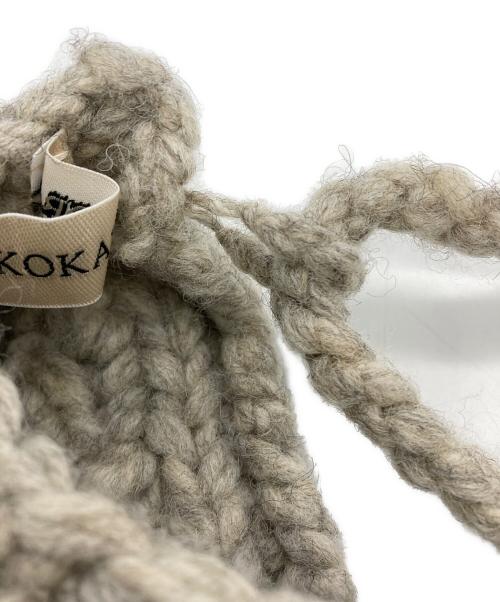 ERiKOKATORi（エリコカトリ）ERiKOKATORi (エリコカトリ) レースアップ ニット ベージュ サイズ:Fの古着・服飾アイテム