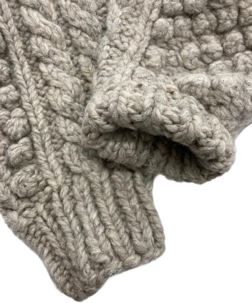 ERiKOKATORi（エリコカトリ）ERiKOKATORi (エリコカトリ) レースアップ ニット ベージュ サイズ:Fの古着・服飾アイテム