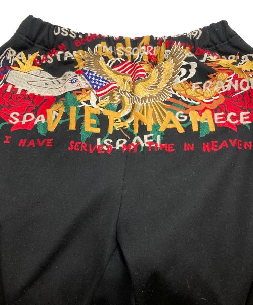 doublet（ダブレット）doublet (ダブレット) CHAOS EMBROIDERY TRACK PANTS ブラック サイズ:Sの古着・服飾アイテム