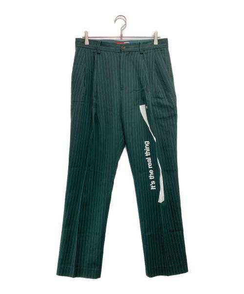 FACETASM（ファセッタズム）FACETASM (ファセッタズム) Coca Cola (コカコーラ) STRIPE PANTS グリーン サイズ:1の古着・服飾アイテム