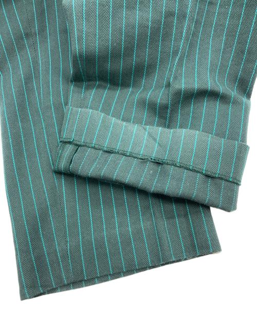 FACETASM（ファセッタズム）FACETASM (ファセッタズム) Coca Cola (コカコーラ) STRIPE PANTS グリーン サイズ:1の古着・服飾アイテム