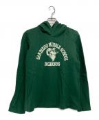 COMME des GARCONS JUNYA WATANABE MANコム デ ギャルソン ジュンヤ ワタナベ マン）の古着「［古着］ウールプリントパーカー」｜グリーン