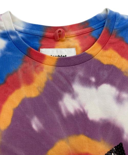 doublet（ダブレット）doublet (ダブレット) SPANGLE EMBROIDERY T SHIRT マルチカラー サイズ:Mの古着・服飾アイテム