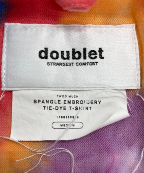 doublet（ダブレット）doublet (ダブレット) SPANGLE EMBROIDERY T SHIRT マルチカラー サイズ:Mの古着・服飾アイテム