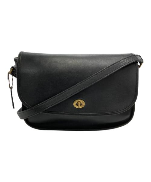 COACH（コーチ）COACH (コーチ) ［OLD COACH］レザーショルダーバッグ ブラックの古着・服飾アイテム