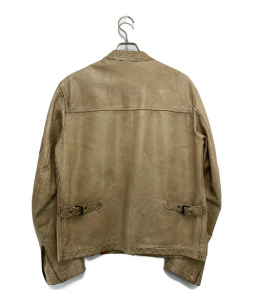 BELSTAFF GOLD LABEL（ベルスタッフ ゴールドレーベル）BELSTAFF GOLD LABEL (ベルスタッフ ゴールドレーベル) シングルレザージャケット ベージュ サイズ:Lの古着・服飾アイテム