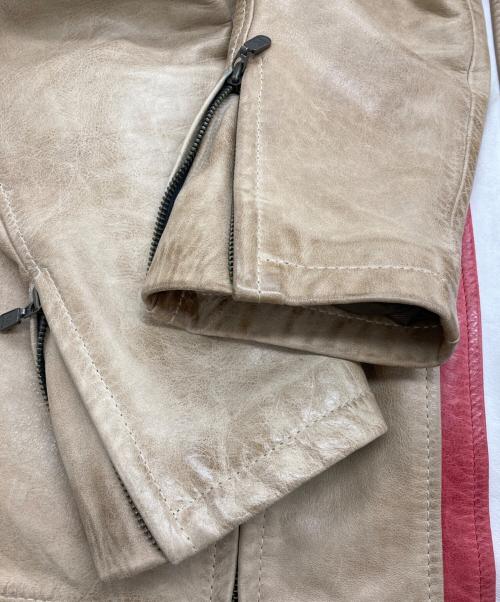 BELSTAFF GOLD LABEL（ベルスタッフ ゴールドレーベル）BELSTAFF GOLD LABEL (ベルスタッフ ゴールドレーベル) シングルレザージャケット ベージュ サイズ:Lの古着・服飾アイテム