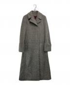 KENZOケンゾー）の古着「アンゴラ混ヘリンボーンウールコート」｜グレー