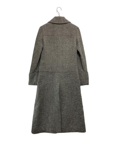 KENZO（ケンゾー）KENZO (ケンゾー) アンゴラ混ヘリンボーンウールコート グレー サイズ:38の古着・服飾アイテム