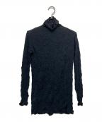 ISSEY MIYAKE PERMANENTイッセイミヤケパーマネント）の古着「シワ加工カットソー」｜ネイビー