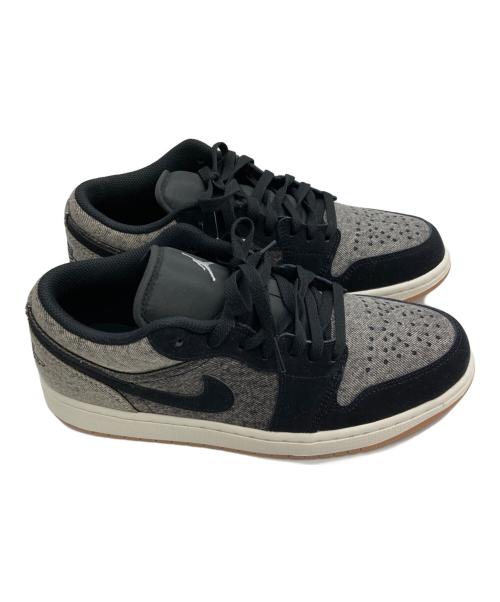 NIKE（ナイキ）NIKE (ナイキ) Air Jordan 1 Low SE ブラック×グレー サイズ:27.5 未使用品の古着・服飾アイテム