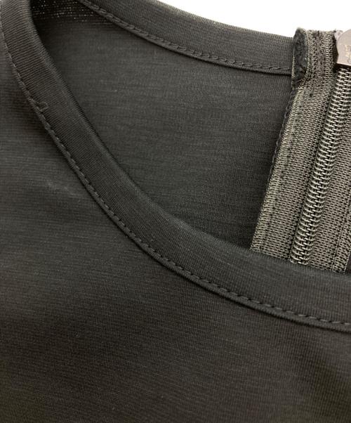 BORDERS at BALCONY（ボーダーズアットバルコニー）BORDERS at BALCONY (ボーダーズアットバルコニー) PUFF SLEEVE TEE DRESS ブラック サイズ:36の古着・服飾アイテム