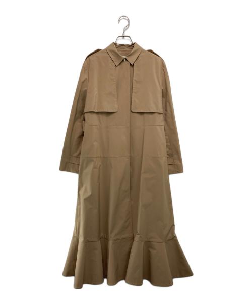 BORDERS at BALCONY（ボーダーズアットバルコニー）BORDERS AT BALCONY (ボーダーズアットバルコニー) フリルトレンチコート ベージュ サイズ:36の古着・服飾アイテム
