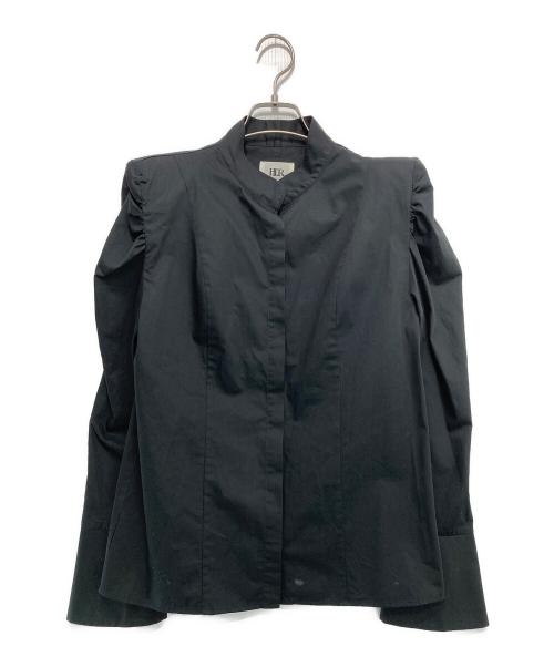 HER.（ハー）HER. (ハー) タイブラウス ブラック サイズ:freeの古着・服飾アイテム