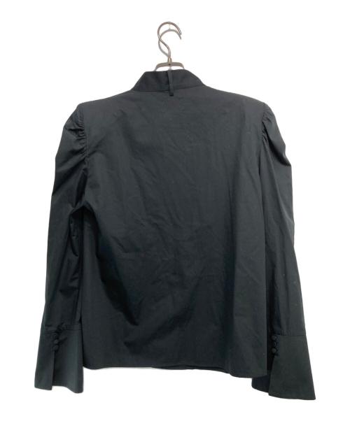 HER.（ハー）HER. (ハー) タイブラウス ブラック サイズ:freeの古着・服飾アイテム