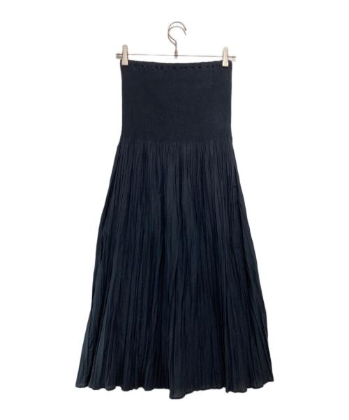 ETRE TOKYO（エトレトウキョウ）ETRE TOKYO (エトレトウキョウ) ウエストジャガードロングスカート ネイビー サイズ:Sの古着・服飾アイテム