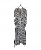 DRESSLAVEドレスレイブ）の古着「ストライプワンピース」｜ホワイト