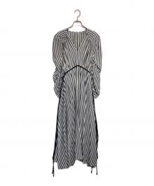 DRESSLAVE（ドレスレイブ）の古着「ストライプワンピース」｜ホワイト