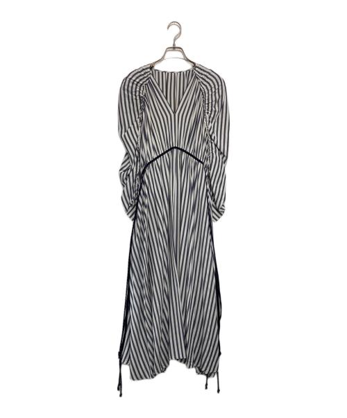 DRESSLAVE（ドレスレイブ）DRESSLAVE (ドレスレイブ) ストライプワンピース ホワイト サイズ:38の古着・服飾アイテム