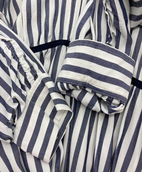 DRESSLAVE（ドレスレイブ）DRESSLAVE (ドレスレイブ) ストライプワンピース ホワイト サイズ:38の古着・服飾アイテム