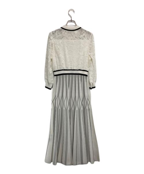 Diagram（ダイアグラム）Diagram (ダイアグラム) レース切替ワンピース ホワイト サイズ:38の古着・服飾アイテム