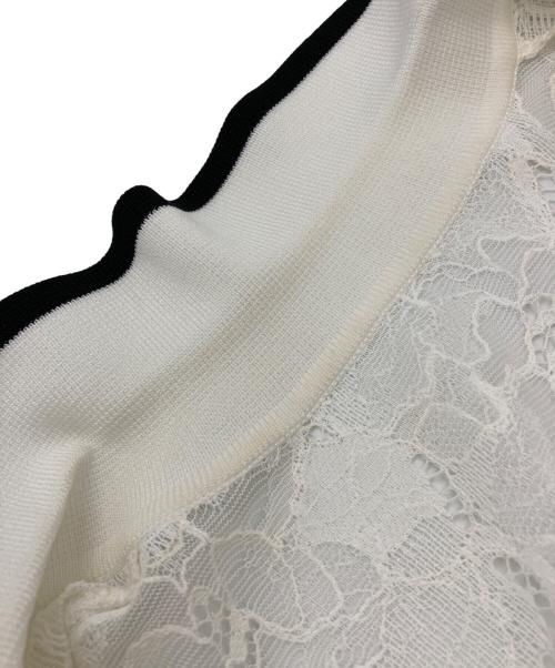 Diagram（ダイアグラム）Diagram (ダイアグラム) レース切替ワンピース ホワイト サイズ:38の古着・服飾アイテム