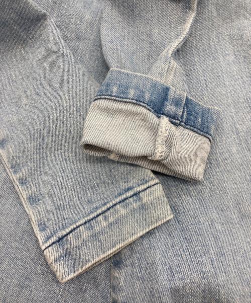 Whim Gazette（ウィムガゼット）Whim Gazette (ウィムガゼット) DENIM ストレッチプルオーバー インディゴ サイズ:Fの古着・服飾アイテム