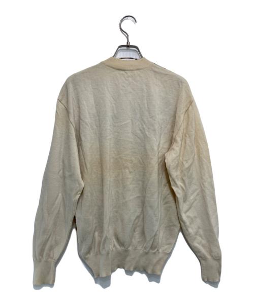 Salvatore Ferragamo（サルヴァトーレ フェラガモ）Salvatore Ferragamo (サルヴァトーレ フェラガモ) ［古着］スカーフ切替カーディガン ベージュ サイズ:Mの古着・服飾アイテム