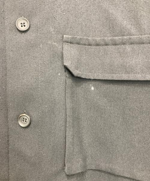 im MEN ISSEY MIYAKE（アイム メン イッセイミヤケ）im MEN ISSEY MIYAKE (アイム メン イッセイミヤケ) ハイブリッドウールポケットシャツ ブラック サイズ:3の古着・服飾アイテム