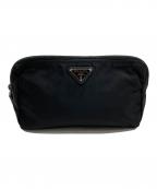 PRADAプラダ）の古着「ナイロンポーチ」｜ブラック