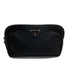 PRADA（プラダ）の古着「ナイロンポーチ」｜ブラック