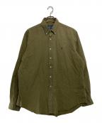 POLO RALPH LAURENポロ・ラルフローレン）の古着「CLASSIC FIT ボタンダウンシャツ」｜カーキ