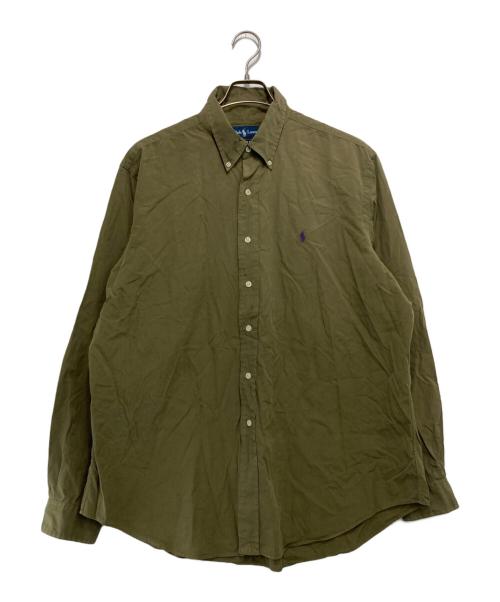 POLO RALPH LAUREN（ポロ・ラルフローレン）POLO RALPH LAUREN (ポロ・ラルフローレン) CLASSIC FIT ボタンダウンシャツ カーキ サイズ:XLの古着・服飾アイテム