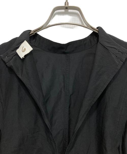 6(ROKU) BEAUTY&YOUTH（ロク ビューティーアンドユース）6(ROKU) BEAUTY&YOUTH (ロク ビューティーアンドユース) WASHED VOLUME SHIRT/シャツ ブラック サイズ:Sの古着・服飾アイテム
