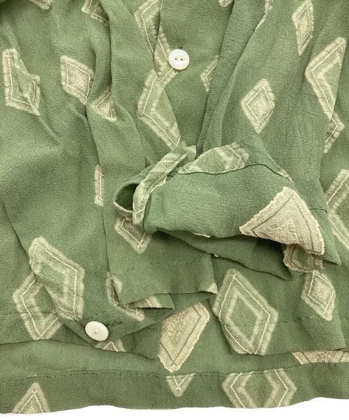 Needles（ニードルズ）Needles (ニードルズ) V Neck Shirt Diamond Jq グリーン サイズ:Sの古着・服飾アイテム