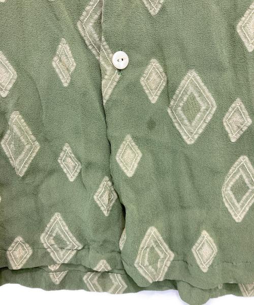 Needles（ニードルズ）Needles (ニードルズ) V Neck Shirt Diamond Jq グリーン サイズ:Sの古着・服飾アイテム