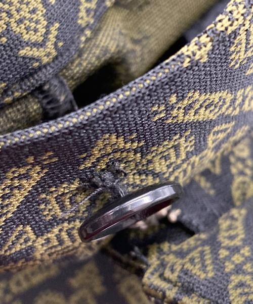 Needles（ニードルズ）Needles (ニードルズ) ジャガードブーツカットパンツ カーキ×ブラック サイズ:Sの古着・服飾アイテム