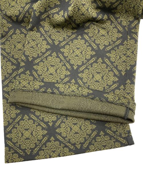 Needles（ニードルズ）Needles (ニードルズ) ジャガードブーツカットパンツ カーキ×ブラック サイズ:Sの古着・服飾アイテム