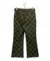 Needles (ニードルズ) ジャガードブーツカットパンツ カーキ×ブラック サイズ:S：10000円