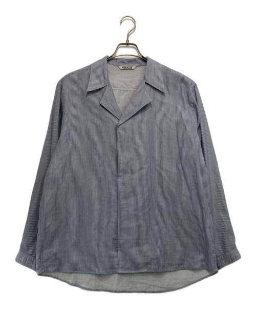 AURALEE（オーラリー）AURALEE (オーラリー) GIZA LIGHT WEIGHT DOUBLE-CLOTH SHIRTS スカイブルー サイズ:3の古着・服飾アイテム