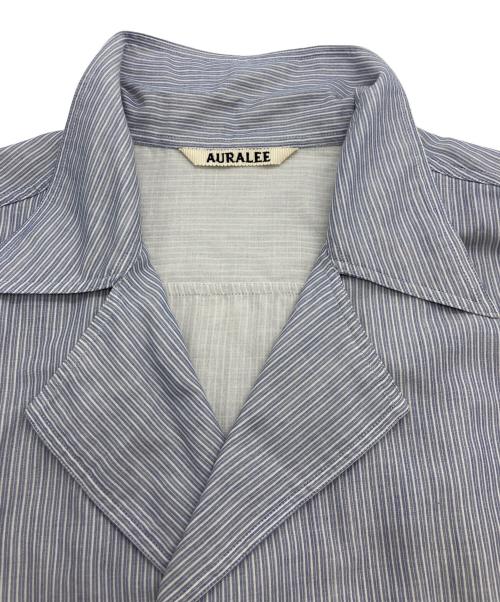 AURALEE（オーラリー）AURALEE (オーラリー) GIZA LIGHT WEIGHT DOUBLE-CLOTH SHIRTS スカイブルー サイズ:3の古着・服飾アイテム