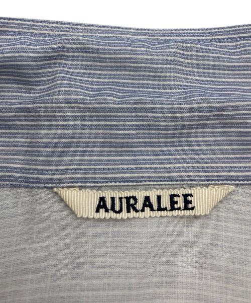 AURALEE（オーラリー）AURALEE (オーラリー) GIZA LIGHT WEIGHT DOUBLE-CLOTH SHIRTS スカイブルー サイズ:3の古着・服飾アイテム