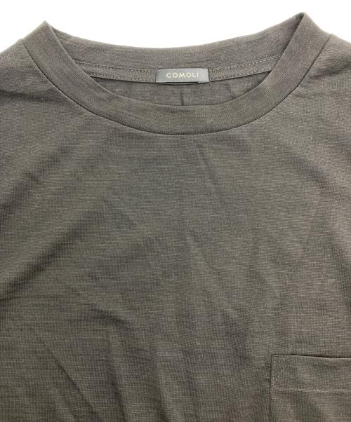 COMOLI（コモリ）COMOLI (コモリ) サマーウール天竺Tシャツ ブラック サイズ:3の古着・服飾アイテム